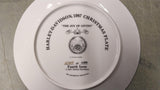 1987 Harley Christmas Plate "The Joy of Giving" Fourth Issue Collectors America