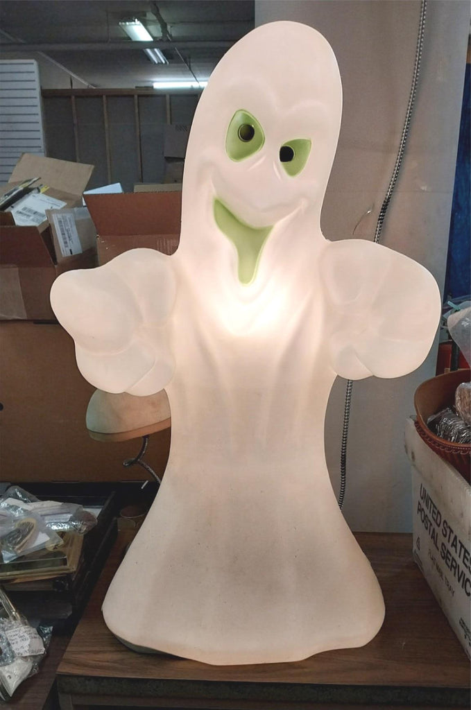 Halloween empire green good eye ghost blow mold