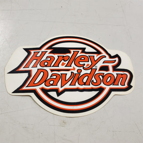 New Harley Davidson Logo Orange Black White Large Window Decal Sticker Emblem