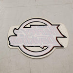 New Harley Davidson Logo Orange Black White Inside Window Decal Sticker Emblem