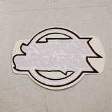 New Harley Davidson Logo Orange Black White Inside Window Decal Sticker Emblem