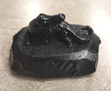 Vtg Handcrafted Pennsylvania Hard Coal Figurines Alligator Wild Life Animal