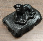 Vtg Black Labrador Glossy Handcrafted Pennsylvania Hard Coal Collectible Dog
