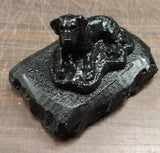 Vtg Black Labrador Glossy Handcrafted Pennsylvania Hard Coal Collectible Dog
