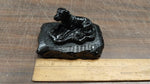Vtg Black Labrador Glossy Handcrafted Pennsylvania Hard Coal Collectible Dog