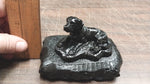 Vtg Black Labrador Glossy Handcrafted Pennsylvania Hard Coal Collectible Dog