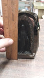 Vtg Black Glossy Virgin Mary Handcrafted Pennsylvania Hard Coal Collectible New