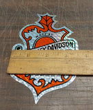 Holographic Medium Harley Davidson Shield Red Black Sticker Decal Emblem Decor