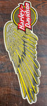 Harley-Davidson Motorcycle Gold Yellow Left Winged Decal Emblem Décor Sticker