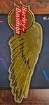 Harley-Davidson Motorcycle Gold Yellow Right Winged Decal Emblem Décor Sticker