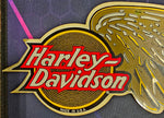 Harley-Davidson Motorcycle Gold Yellow Right Winged Decal Emblem Décor Sticker