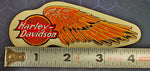 Genuine Harley Davidson Ball Wing Logo Orange Yellow Right Side Decal Sticker