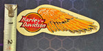 Genuine Harley Davidson Ball Wing Logo Orange Yellow Right Side Decal Sticker