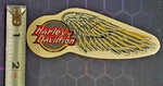 New Genuine Harley Davidson Ball Wing Logo Grey Yellow Right Side Decal Sticker