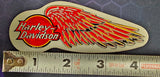 New Genuine Harley Davidson Ball Wing Logo Red Yellow Right Side Decal Sticker