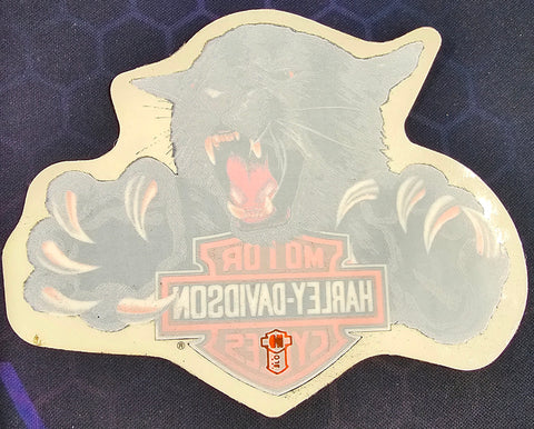 NOS Genuine Harley Davidson Motorcycles Small Black Panther Decal Sticker