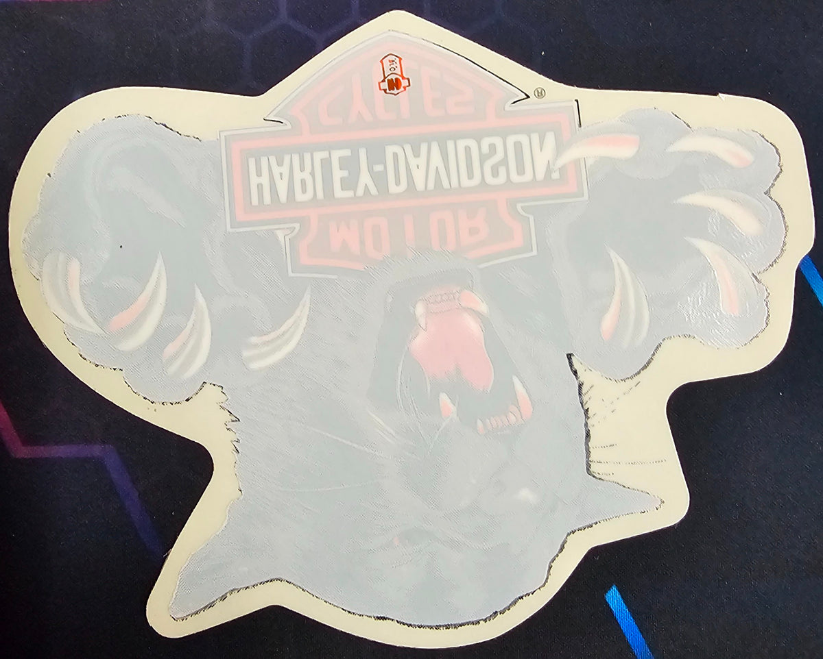 NOS Genuine Harley Davidson Motorcycles Medium Black Panther Decal Sti ...