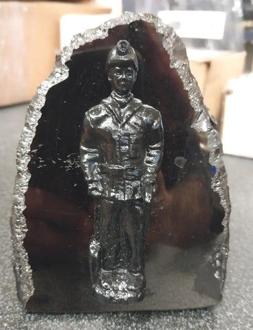 Coal Miner in Uniform Figure Hand Crafted Pennsylvania Hard Coal Collectible New