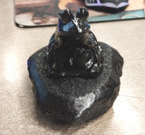 New Collectible Black Frog Amphibian Carved Hand Crafted Pennsylvania Hard Coal