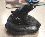 New Collectible Black Frog Amphibian Carved Hand Crafted Pennsylvania Hard Coal