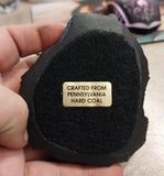 New Collectible Black Frog Amphibian Carved Hand Crafted Pennsylvania Hard Coal