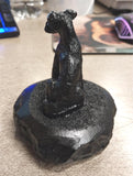 Black Schnauzer Dog Carved Hand Crafted Pennsylvania Hard Coal Collectible Pet