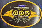 Metzeler 888 Triple Eight Motorcycle Tires Gold Winged Glossy Decal Sticker Pair