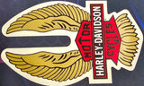 NOS Large Genuine Harley Davidson Bar and Shield Eagle Wings Decal Sticker