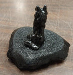 Black Collie Collectible Dog Animal Carved Hand Crafted Pennsylvania Hard Coal
