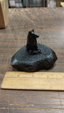 Black Collie Collectible Dog Animal Carved Hand Crafted Pennsylvania Hard Coal