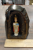 Infant of Prague Statue in Black Hand Crafted Pennsylvania Hard Coal Religious