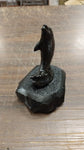 Black Dolphin Collectible Hand Crafted Pennsylvania Hard Coal Aquatic Animals