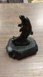Black Dolphin Collectible Hand Crafted Pennsylvania Hard Coal Aquatic Animals