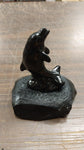 Black Dolphin Collectible Hand Crafted Pennsylvania Hard Coal Aquatic Animals
