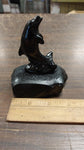 Black Dolphin Collectible Hand Crafted Pennsylvania Hard Coal Aquatic Animals