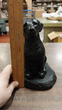 Black Sitting Labrador Retriever Dog Hand Crafted Pennsylvania Hard Coal 8 Inch
