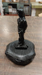 Black Carved Coal Miner Worker Uniform Figurine Statues Pa Hard Coal Hand Craft