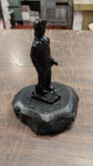 Black Carved Coal Miner Worker Uniform Figurine Statues Pa Hard Coal Hand Craft