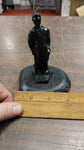 Black Carved Coal Miner Worker Uniform Figurine Statues Pa Hard Coal Hand Craft