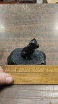 Pennsylvania Hard Coal Black Small English Bulldog Pet Animal Collectible Carved