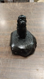 Black Sitting Groomed Poodle Dog Pet Animal Carved Pennsylvania Hard Coal Figure