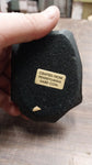 Black Sitting Groomed Poodle Dog Pet Animal Carved Pennsylvania Hard Coal Figure