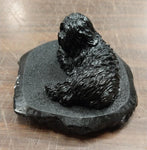 Black Sheep Dog Hand Crafted Pa Coal Figurine Herding Farm Animals Collectible