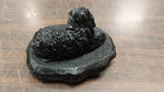 Black Sheep Dog Hand Crafted Pa Coal Figurine Herding Farm Animals Collectible