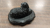 Black Sheep Dog Hand Crafted Pa Coal Figurine Herding Farm Animals Collectible