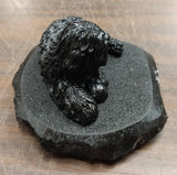 Black Sheep Dog Hand Crafted Pa Coal Figurine Herding Farm Animals Collectible