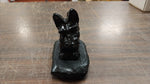 2 Scottish Terrier Puppy Dog Pet Scottie Hand Crafted Pa Hard Coal Figurines