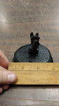 2 Scottish Terrier Puppy Dog Pet Scottie Hand Crafted Pa Hard Coal Figurines