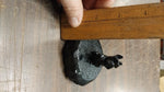 2 Scottish Terrier Puppy Dog Pet Scottie Hand Crafted Pa Hard Coal Figurines