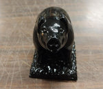 Black Pig Hand Crafted Pa Coal Figurine Farm Animal Swine Hog Collectible New